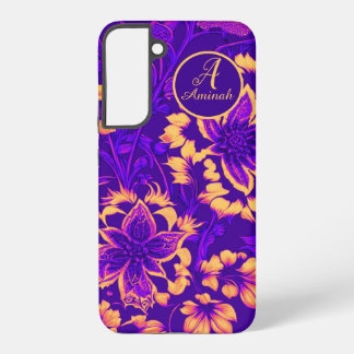 Coque Samsung Galaxy Sunkissé Floral Purple Fuchsia Personnalisé