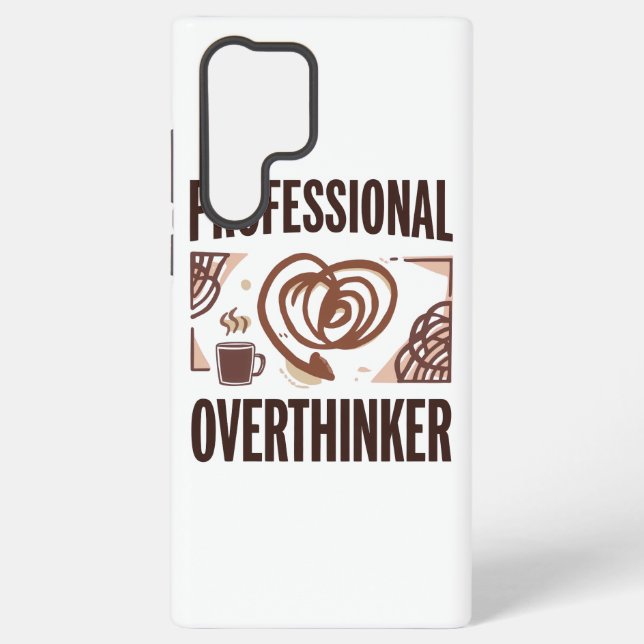 Coque Samsung Galaxy Surpenseur sarcastique avec café et chaos (Verso)