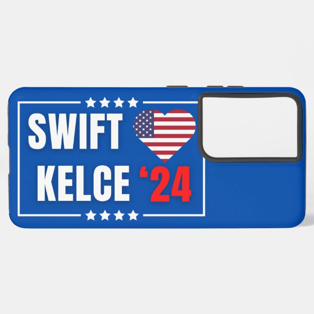 Coque Samsung Galaxy Swift Kelce 24 Heart (Côté gauche)