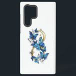 Coque Samsung Galaxy Symbol Infinity of Blue Morpho Butterflies<br><div class="desc">Symbol infinity of gold,  decorated with realistic blue butterflies morpho on a white background. Design with butterflies. Morpho. Design with blue butterflies morpho.</div>