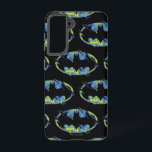 Coque Samsung Galaxy Symbole Batman Électrique<br><div class="desc">Découvrez ce symbole Batman électrique avec effets demi-teintes vert et bleu !</div>