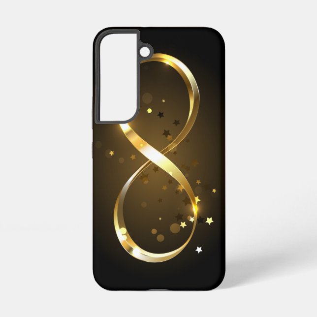Coque Samsung Galaxy Symbole d'infini doré (Verso)