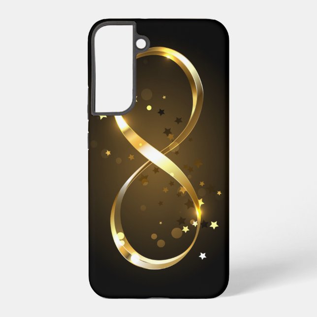 Coque Samsung Galaxy Symbole d'infini doré (Verso)