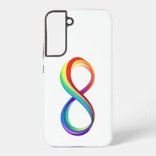 Coque Samsung Galaxy Symbole d'infinité arc-en-ciel stratifié