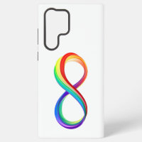 Symbole d'infinité arc-en-ciel stratifié