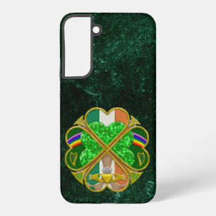 Coque Samsung Galaxy Symbole patrimonial du trèfle celtique inspiré de