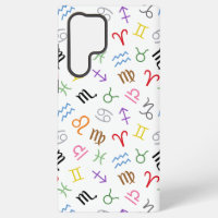 Symboles des signes d'astrologie Couleur Motif+Bla