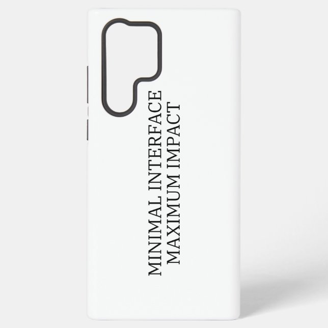 Coque Samsung Galaxy System Interface | Minimal Interface (Verso)