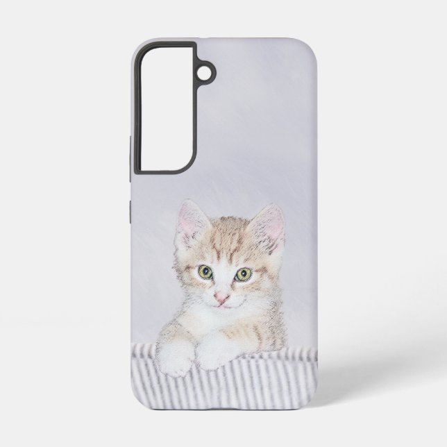 Coque Samsung Galaxy Tabby Orange Kitten Peinture - Art Chat original (Verso)