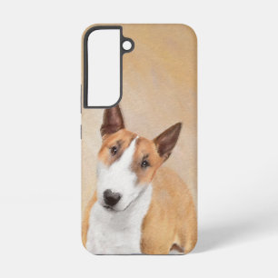 Coque Samsung Galaxy Tabouret miniature Terrier Peinture - Art Chien or