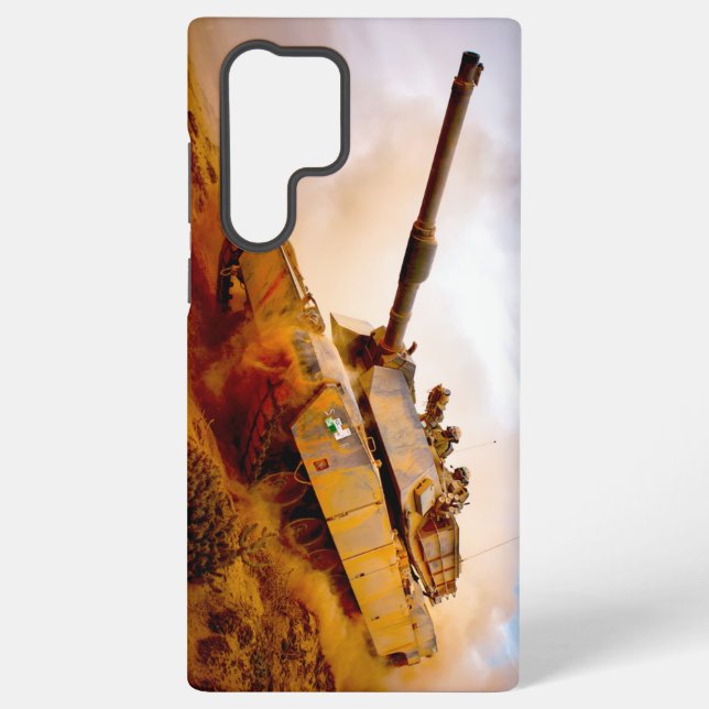 Coque Samsung Galaxy TANK DE BATAILLE - M1 Abrams (Verso)