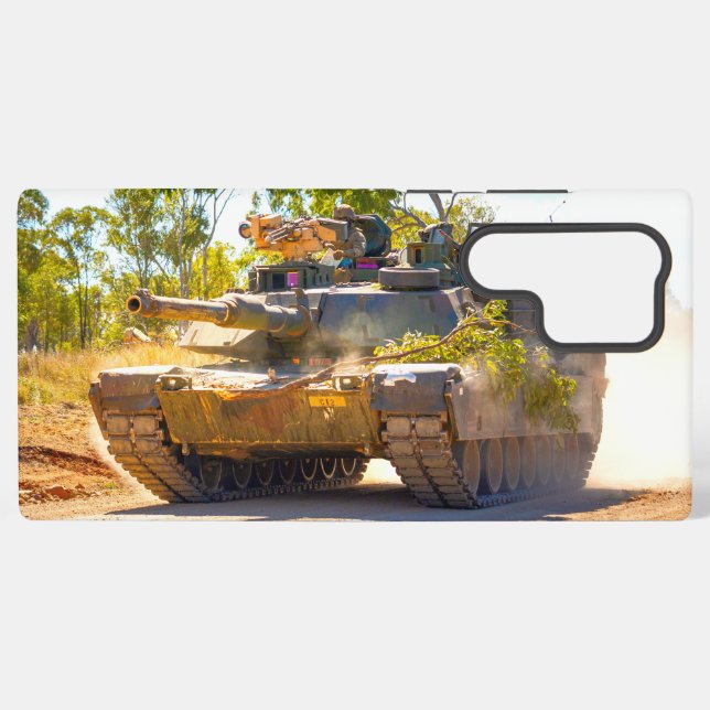 Coque Samsung Galaxy TANK DE BATAILLE - M1 Abrams (Verso Horizontal)