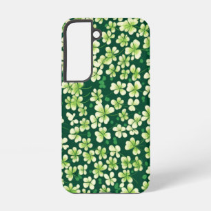 Coque Samsung Galaxy Tapisserie Shamrock Émeraude : Délice Vert Foncé