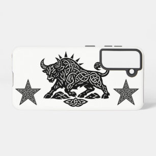 Coque Samsung Galaxy Taurus Bull Sigil — Tatouage Zodiaque Enraciné