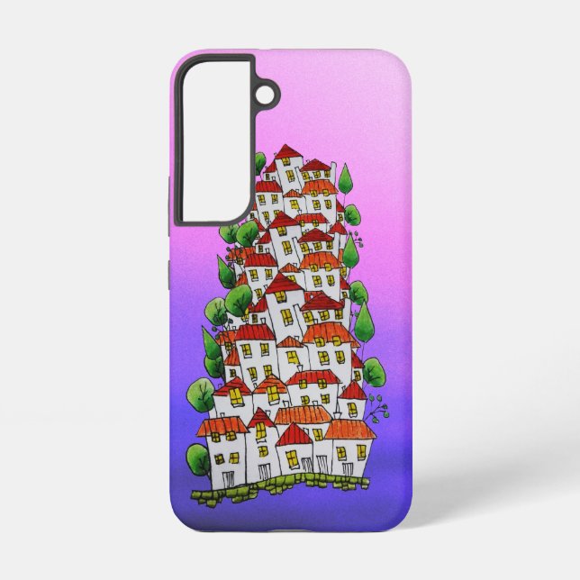 Coque Samsung Galaxy Téléphone S22 (Doodle - dessiné à la main) (Verso)