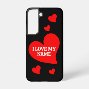 COQUE SAMSUNG GALAXY TENDANCE CŒUR ROUGE J'AIME MON VALENTIN ROMANTIQUE