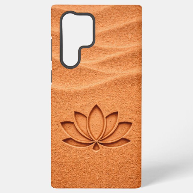 Coque Samsung Galaxy Terracotta Sand Lotus Flower Meditation (Verso)