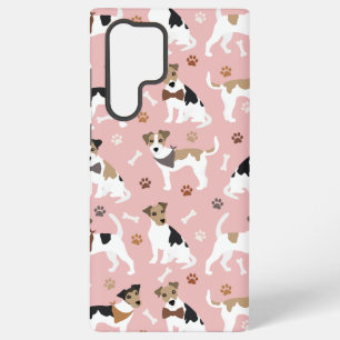 Coque Samsung Galaxy Terrier Jack Russell Pattes et Os