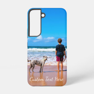 Coque Samsung Galaxy Texte de photo personnalisé avec votre cadeau de p