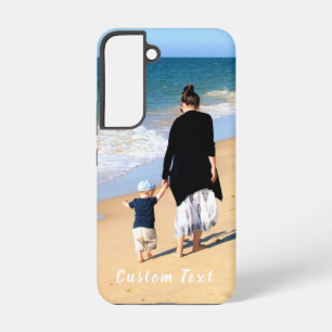 Coque Samsung Galaxy Texte de photo personnalisé pour vos photos de fam