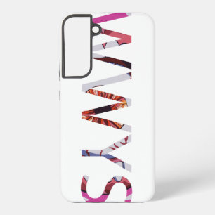 Coque Samsung Galaxy Texte vertical sur 1 ligne WWYS