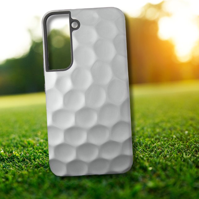 Coque Samsung Galaxy Texture de balle de golf blanche et alvéolée (Créateur téléchargé)