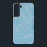 Coque Samsung Galaxy Texture florale Bleu Clair<br><div class="desc">Ce boîtier téléphonique présente un motif floral exquis et profondément complexe, entièrement rendu dans les tons bleus. Le design utilise une base bleu clair apaisante, sur laquelle l'art en ligne fine stratifié et de minuscules amas de fleurs blanches créent un effet textuel dense. L'impression générale est celle du mouvement et...</div>