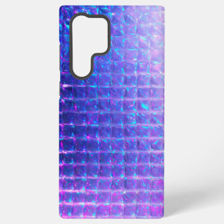 Coque Samsung Galaxy Texture holographique de prison violet