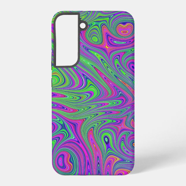 Coque Samsung Galaxy textures psychodeliques (Verso)