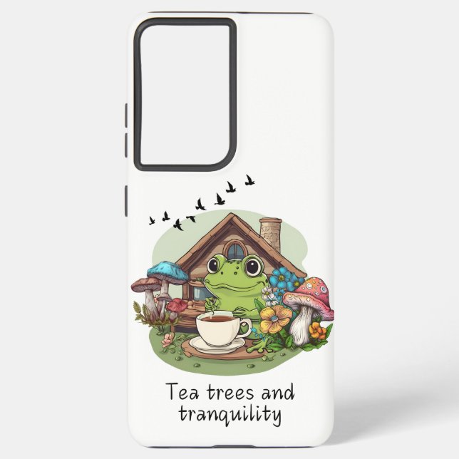 Coque Samsung Galaxy Thé, arbres et calme (Verso)