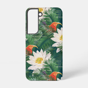 Coque Samsung Galaxy The White Lotus Oiseaux Tropicaux & Motif Lotus