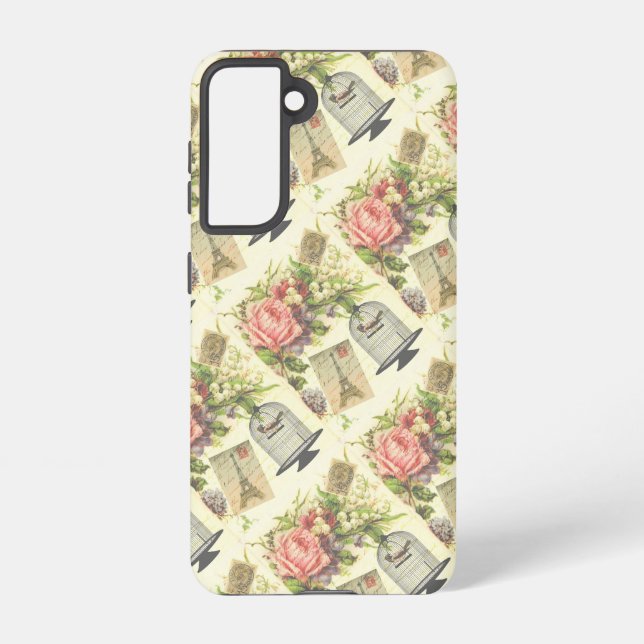 Coque Samsung Galaxy Thème Vintage Paris (Verso)
