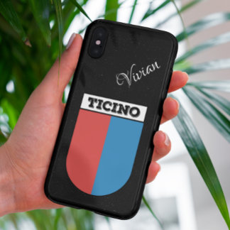 Coque Samsung Galaxy Ticino, Suisse Armoiries | Noir Paillettes