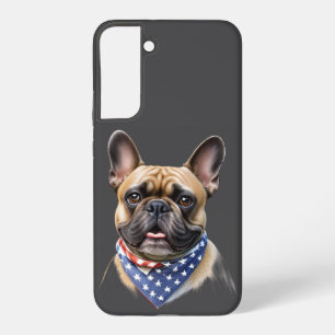 Coque Samsung Galaxy Tissu cou French Bulldog Labor Day Bulldog