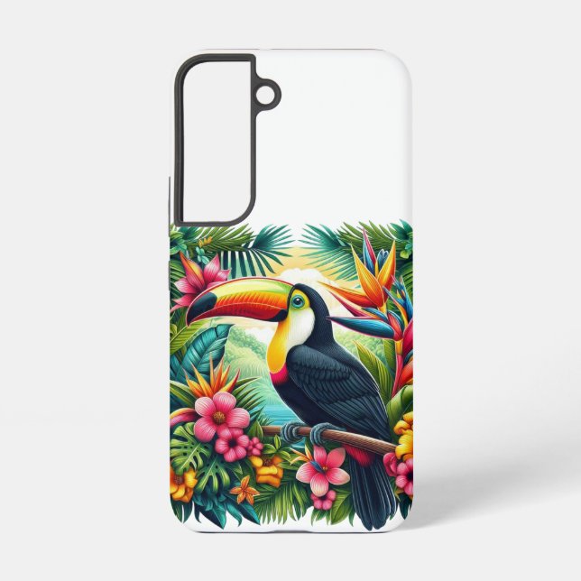 Coque Samsung Galaxy Toucan tropical/oiseau de la jungle  (Verso)