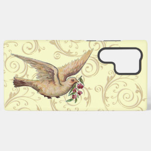 Coque Samsung Galaxy Tourbillon de colombe vintage