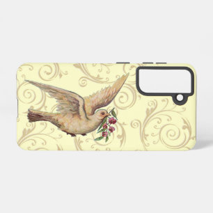 Coque Samsung Galaxy Tourbillon de colombe vintage
