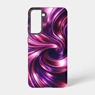 Coque Samsung Galaxy Tourbillon liquide Chrome Purpleberry