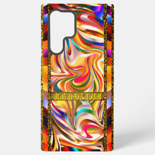 Coque Samsung Galaxy Tourbillons de couleurs artistiques
