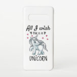 Coque Samsung Galaxy S10 Tout ce que je souhaite est une licorne<br><div class="desc">Belle,  douce et heureuse licorne. Unique et attrayant design de licorne. Un match parfait pour les petits comme pour les adultes. Super idée cadeau. Bon pour les petits et les grands.</div>