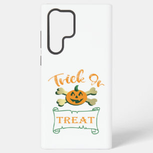 Coque Samsung Galaxy Tracer ou traiter les os croisés citrouille Hallow