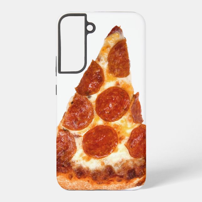 Coque Samsung Galaxy tranche de pizza pepperoni classique de SlipperyJo (Verso)