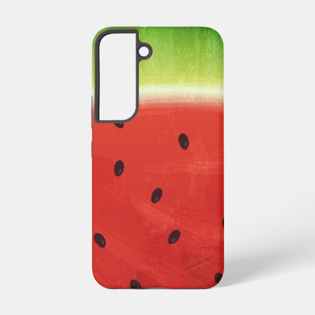 Coque Samsung Galaxy Tranche géante de pastèque à l'aquarelle mignonne  (Verso)