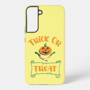 Coque Samsung Galaxy Trick or treat os de crâne visage de citrouille d'