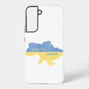 Coque Samsung Galaxy Tricot Ukraine texte de la carte d'Etat Gloire à l