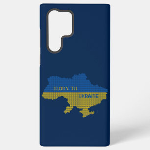 Coque Samsung Galaxy Tricotage du texte de la carte de l'État ukrainie
