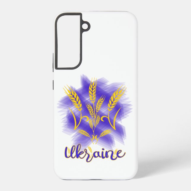Coque Samsung Galaxy Trident ukrainien fait d'épi de blé (Verso)