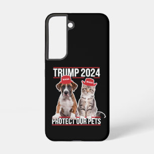 Coque Samsung Galaxy Trump 2024 Protégez nos animaux Chiens de chat MAG