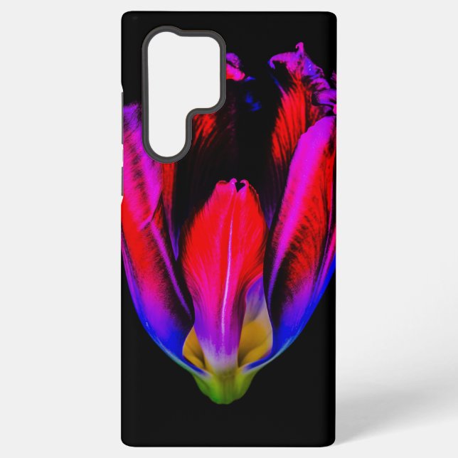 Coque Samsung Galaxy Tulipe de Neon Glow (Verso)