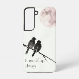 Coque Samsung Galaxy Two Birds Sumi-E   Amitié, Toujours  